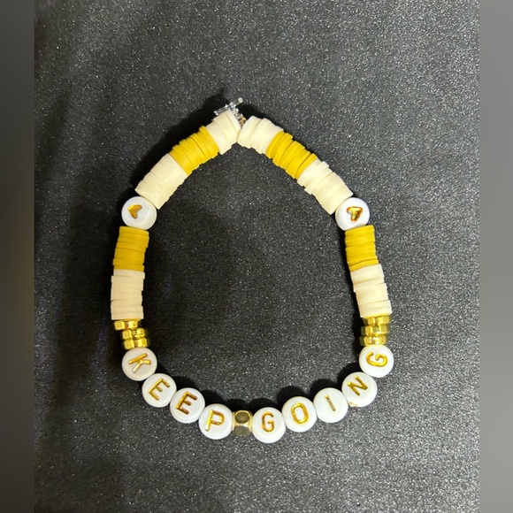 Keep Going (Motivational) Heishi Bracelet - Picture 5 of 7
